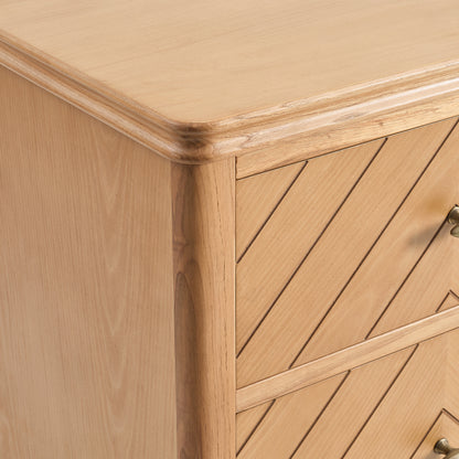 Stockholm Wood Veneer 4 Drawer Chest - Light Wood