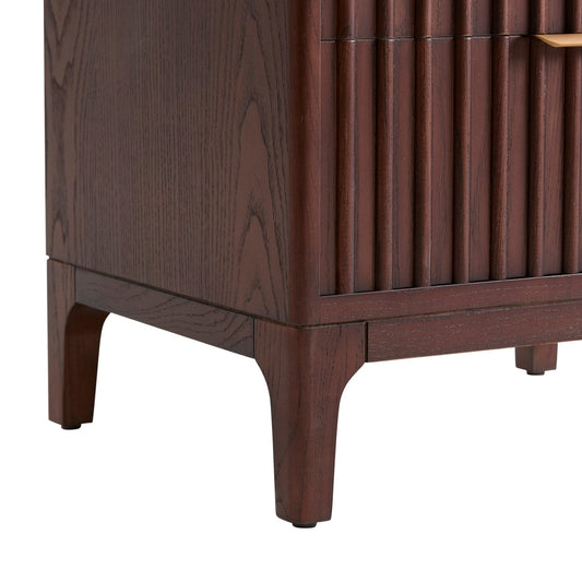 Elena Bedside Table - Mahogany - DUSK