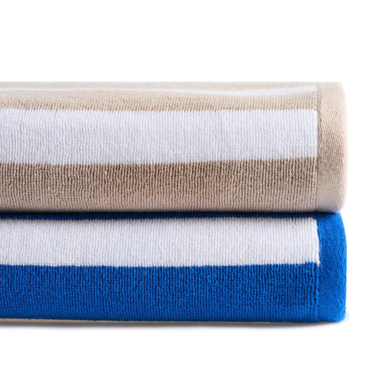 Genoa Stripe Beach Towel - Electric Blue - DUSK