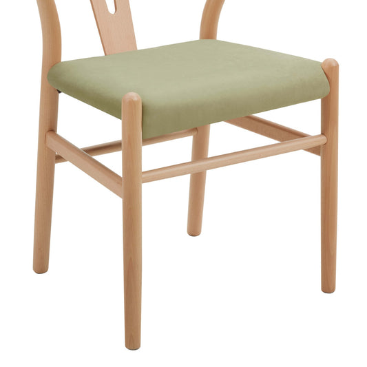 Jade Set of 2 Dining Chairs - Light Green - DUSK