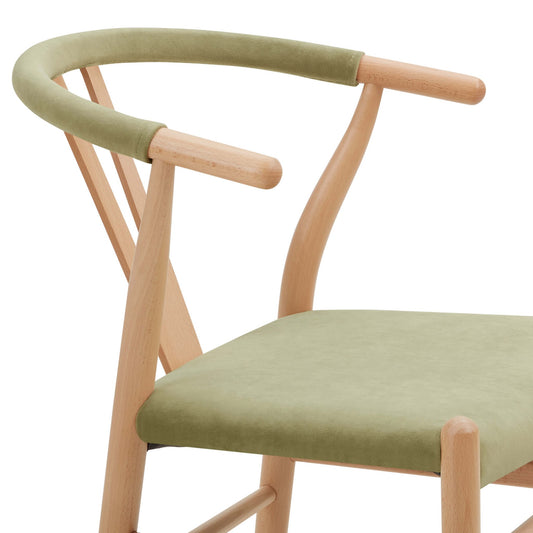 Jade Set of 2 Dining Chairs - Light Green - DUSK