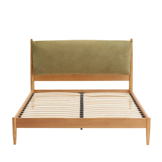 Rotterdam Light Wood Bed Frame - Light Green - DUSK