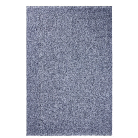 Super Soft Marled Tassel Throw - Navy - DUSK