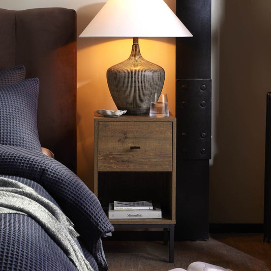 Willow 1 Drawer Nightstand - Mango Wood - DUSK